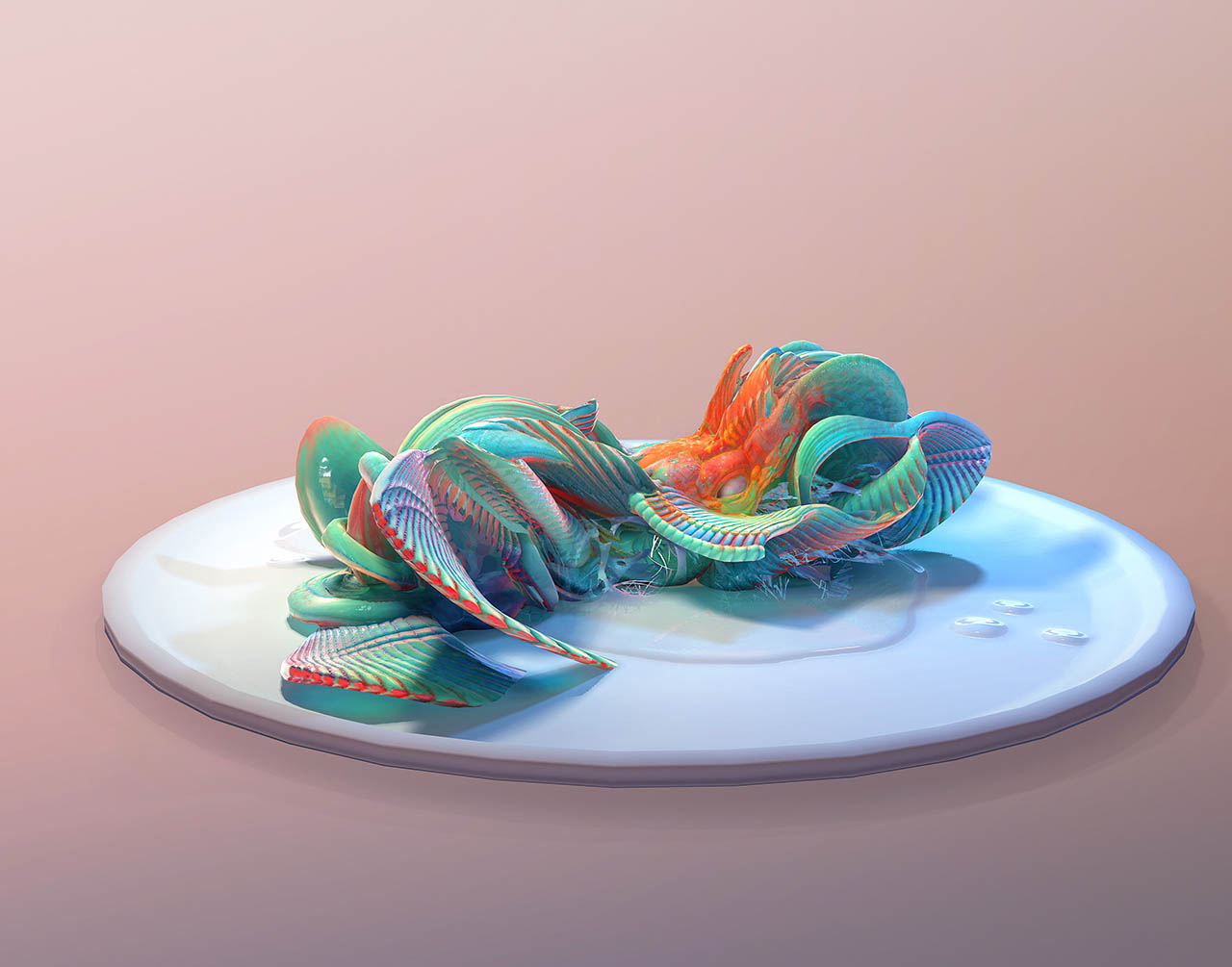 艺术拼盘寿司食物模型下载