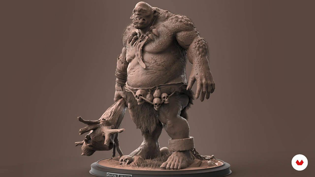 Digital Sculpture of Fantastic Creatures with ZBrush - ZBrush游戏三维角色建模教程