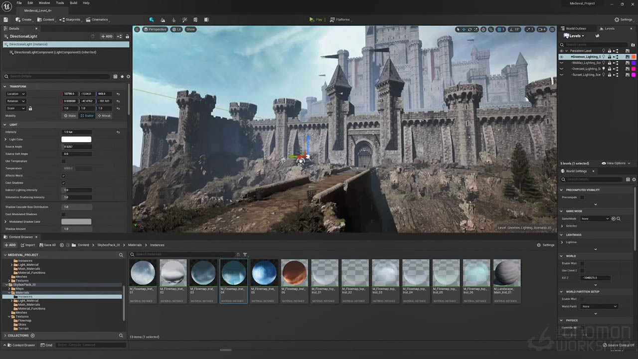 Creating a Medieval Castle in Unreal Engine 5 - UE5中世纪城堡游戏场景制作教程