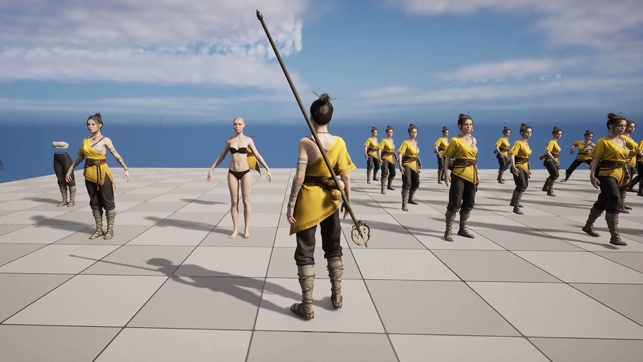 UE5 游戏动画 女战士人物角色模型下载 Unreal Engine游戏资源素材