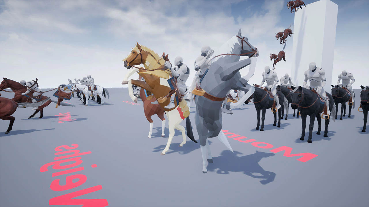 马匹模型动画集 Unreal Engine 骑马游戏动画素材