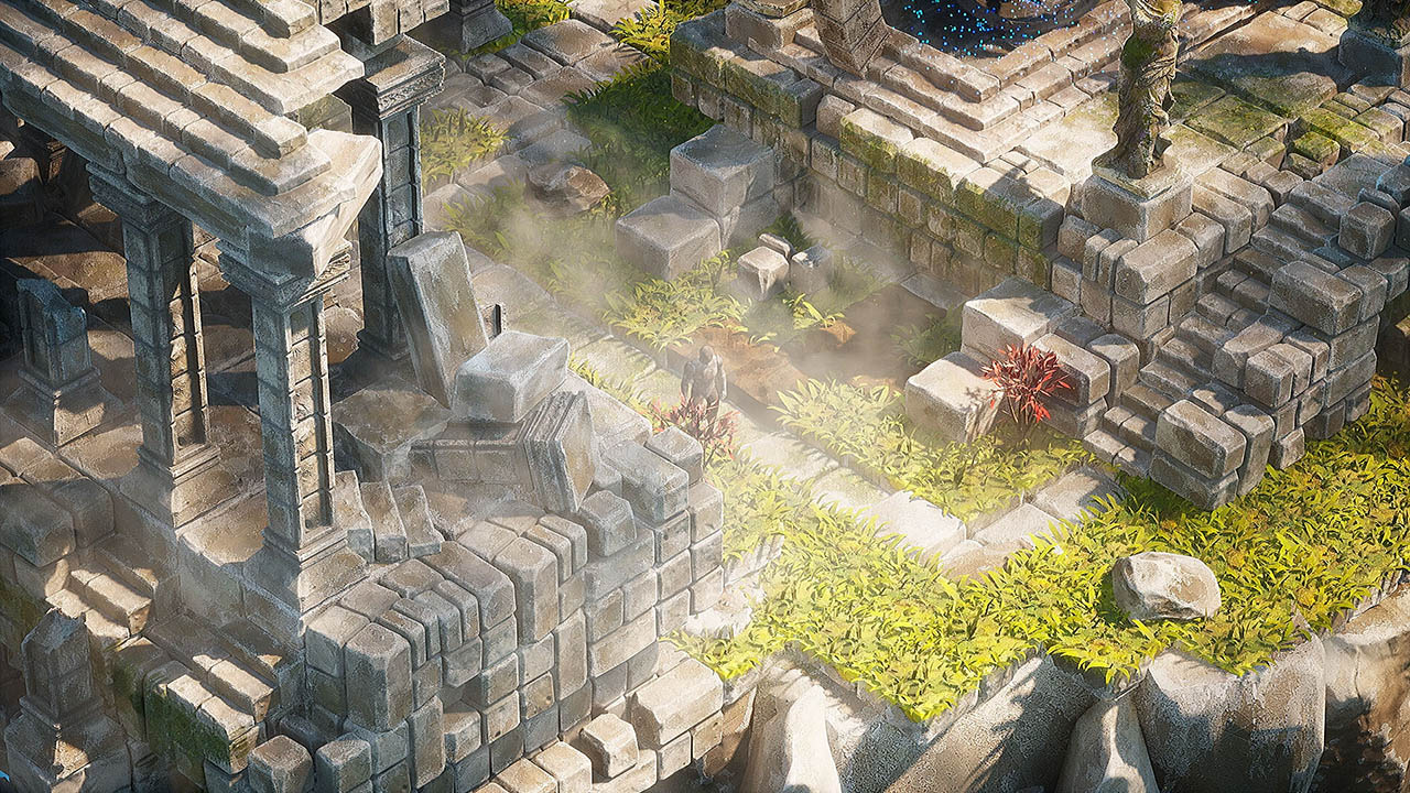 UE5.1游戏素材 等距世界 天空神殿 原始部落环境场景