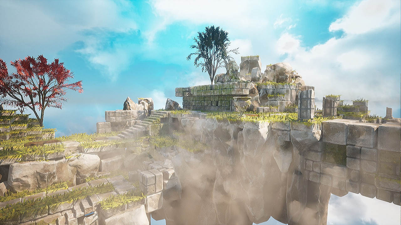 UE5.1游戏素材 等距世界 天空神殿 原始部落环境场景